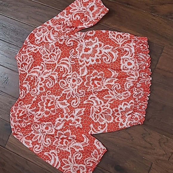 Zac & Rachel Mock Button-up Blouse with Stretchy waist size 2X - Picture 2 of 9